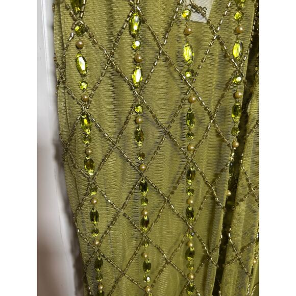 ASOS NWT $159 Embellished Beaded Maxi Dress Low Back Size 0 - Picture 6 of 10